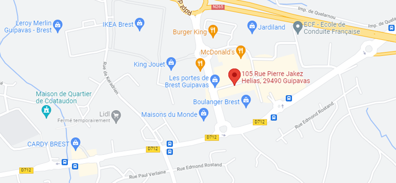 Image google maps guipavas